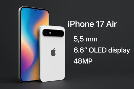 iPhone 17 Air: design ultrafino e bateria otimizada