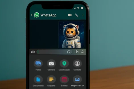 Como usar o botão Imagens de IA no WhatsApp