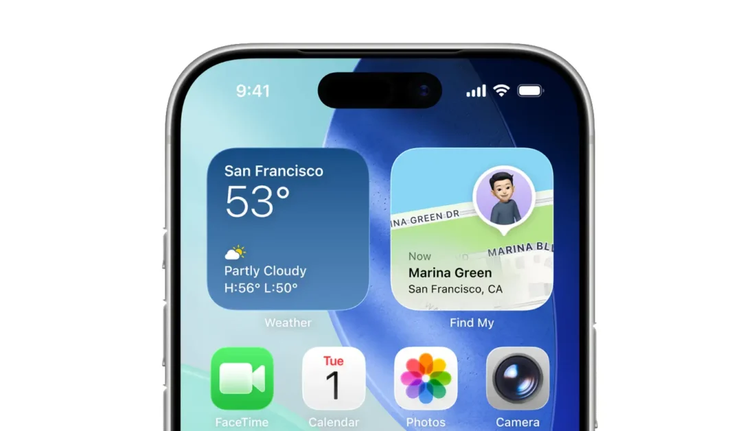 Liquid Glass no novo iOS 26.