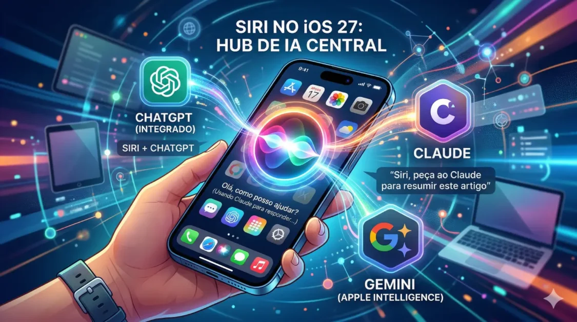 IOS 27: Siri ganha superpoderes com apps de IA