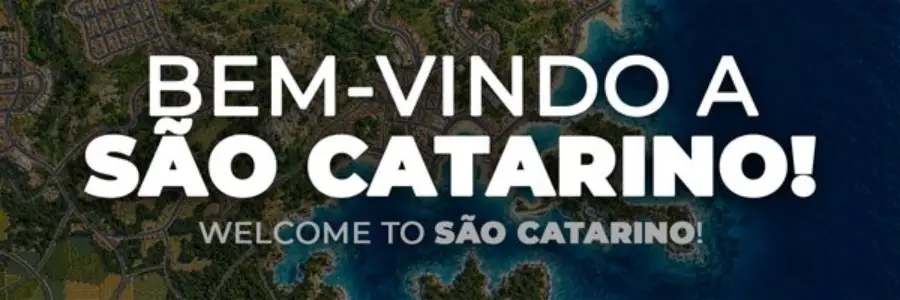 Estado fictício São Catarino do jogo brasileiro CLT. Imagem: Reprodução / Uniday Studio.