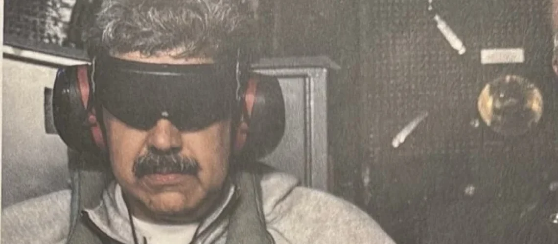 Ilustração de Inteligência Artificial analisando dados militares - Caso Claude e Maduro